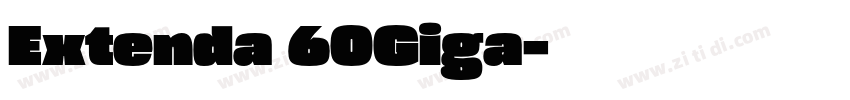 Extenda 60Giga字体转换